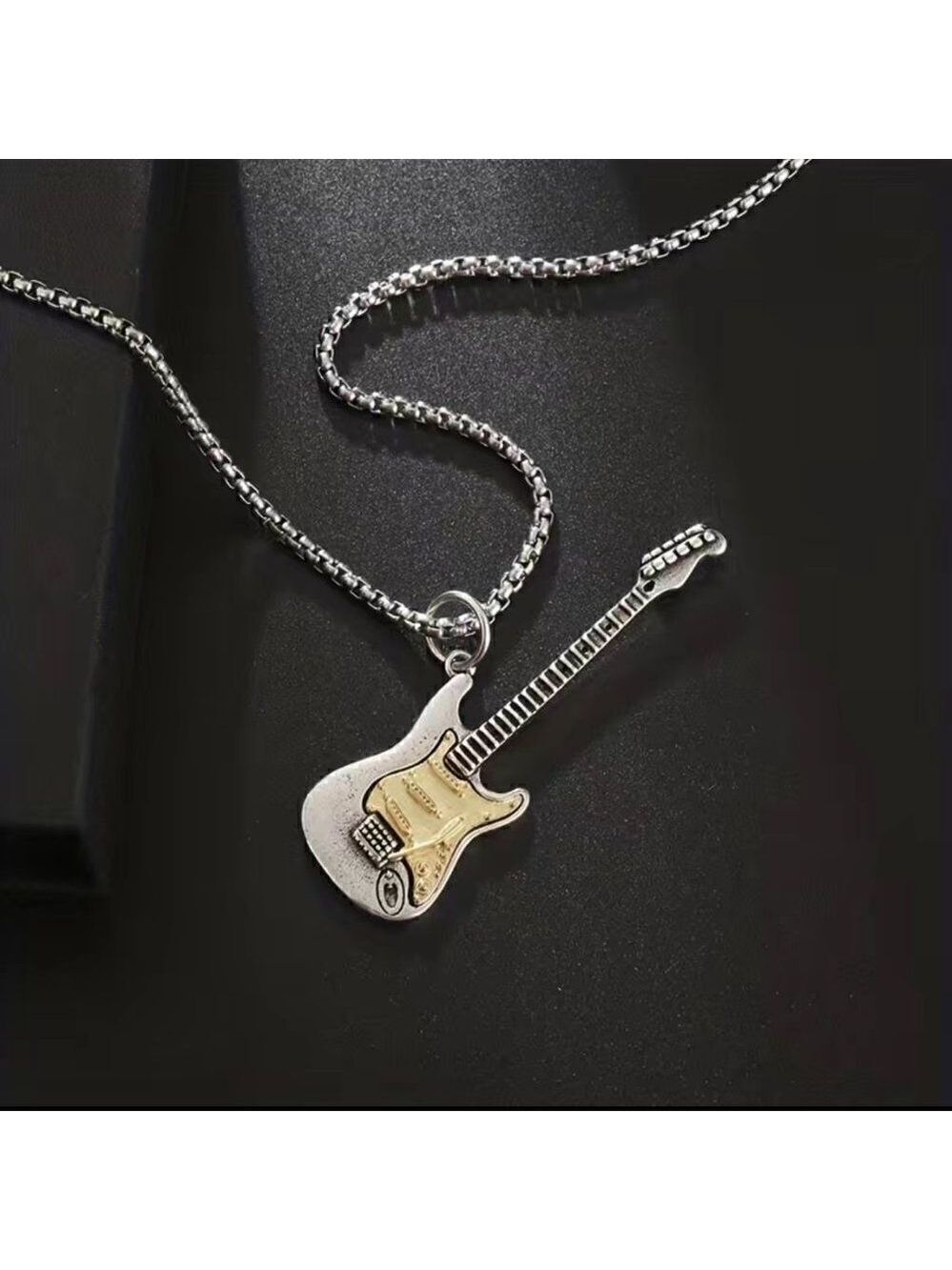 Large Guitar Rocker Necklace #737
